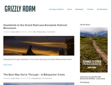Tablet Screenshot of grizzlyadam.net